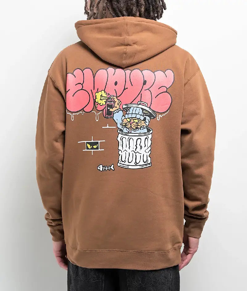 Empyre Alley Cat Brown Hoodie