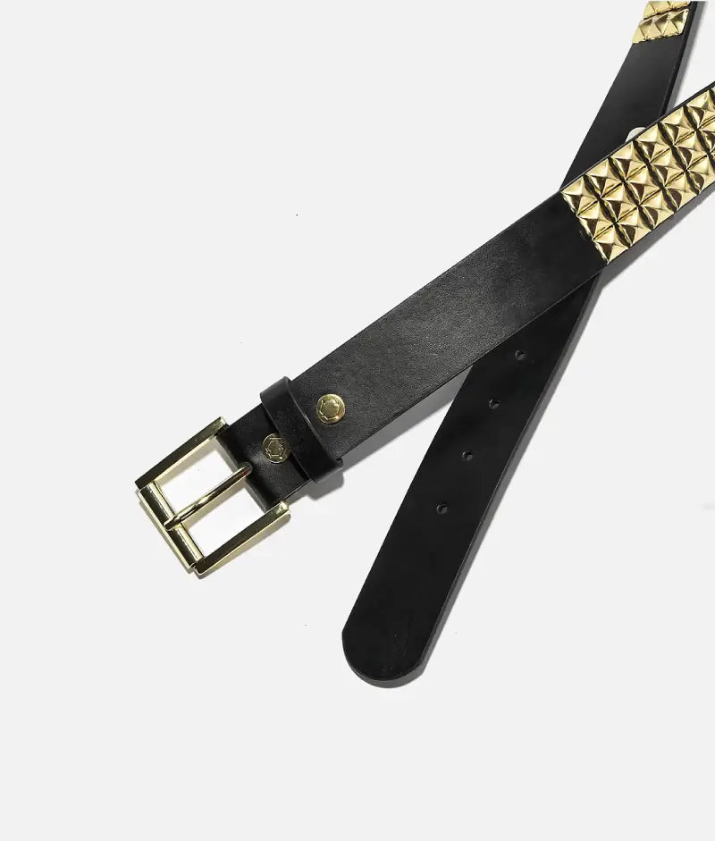 Empyre Black & Gold Studded Belt