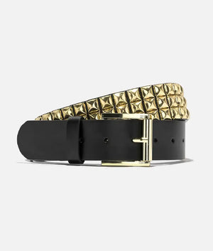 Empyre Black & Gold Studded Belt (2)