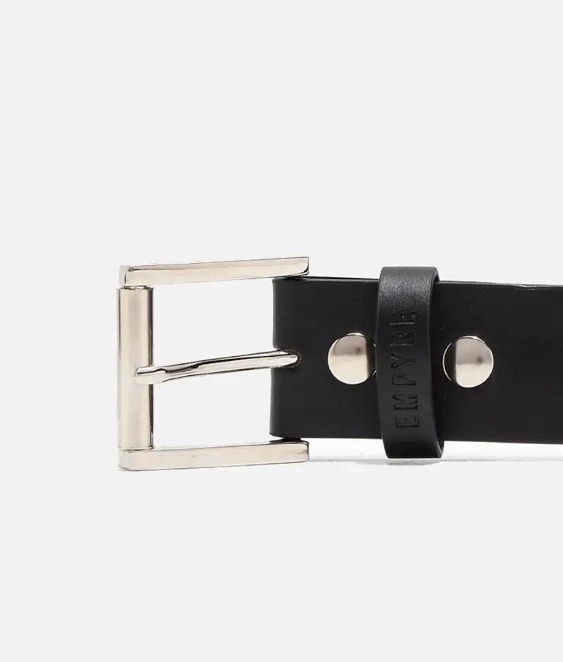 Empyre Black & Silver Studded Belt