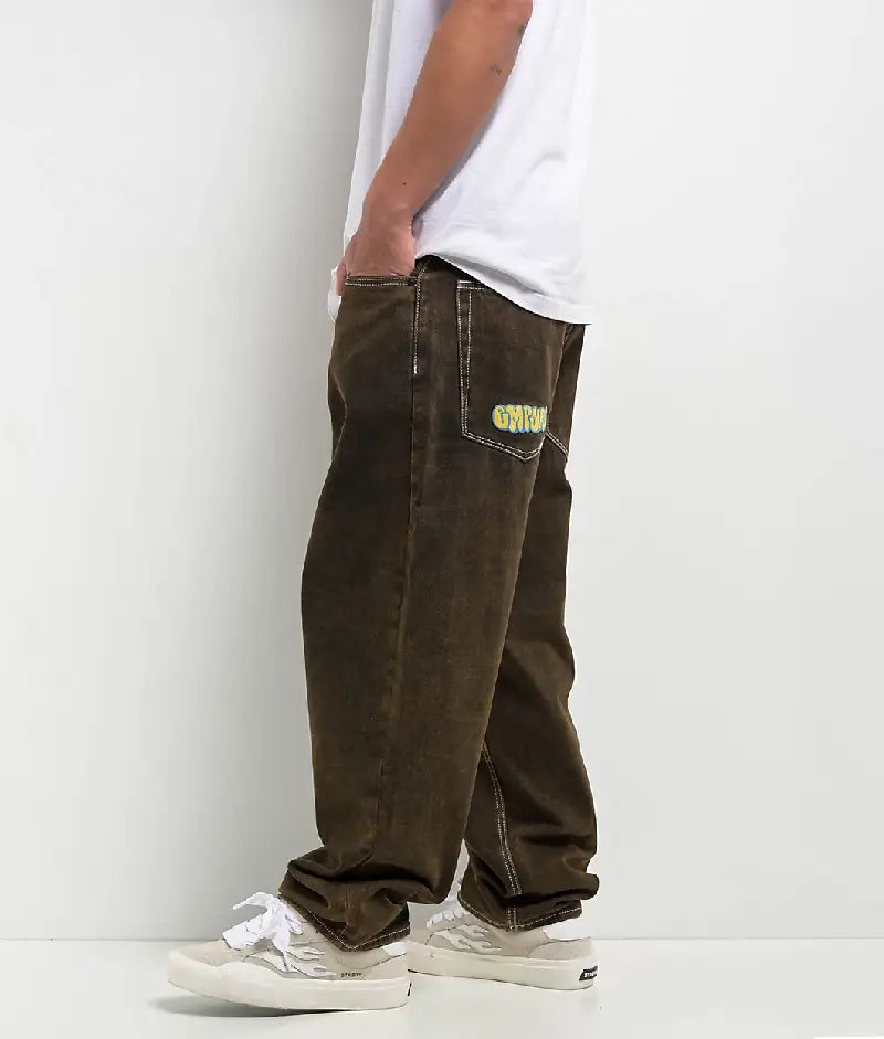 Empyre Brown Wash Ultra Loose Skate Jeans