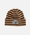 Empyre Burner Workwear Brown Stripe Beanie (2)