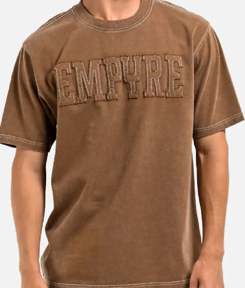 Empyre Cowboy Knit Brown Wash T-Shirt