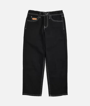 Empyre Embroidered Logo Black Denim Jeans (2)