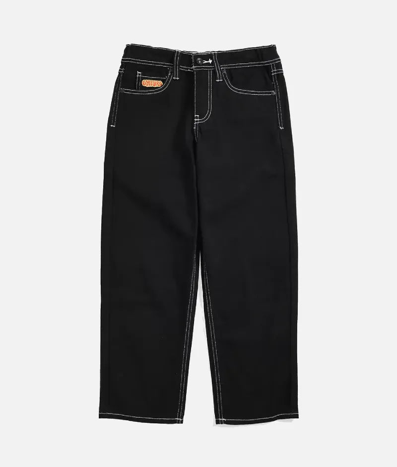 Empyre Embroidered Logo Black Denim Jeans (2)