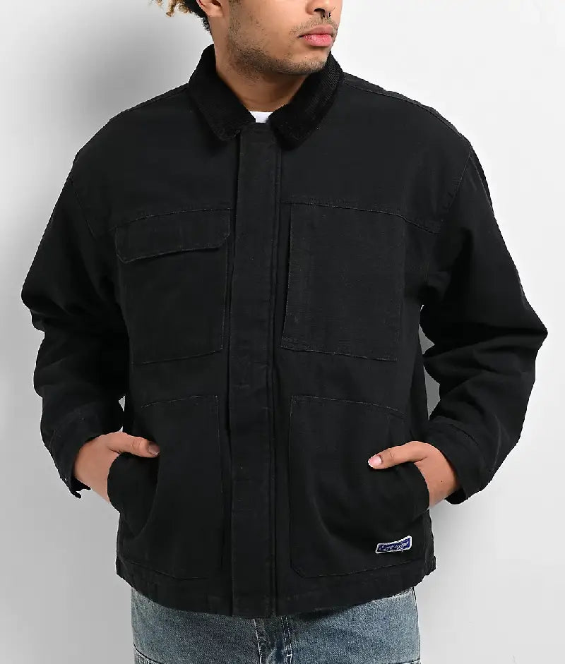 Empyre Grind Chore Black Canvas Jacket