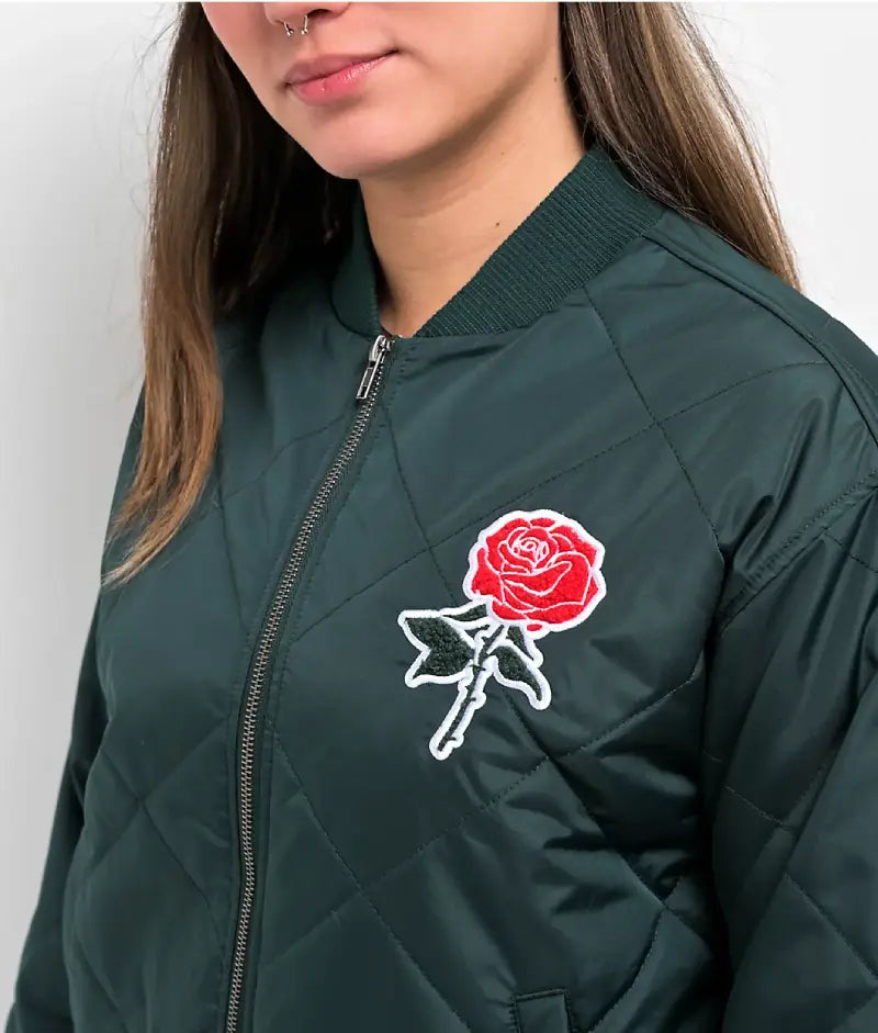 Empyre Laila Ponderosa Green Bomber Jacket