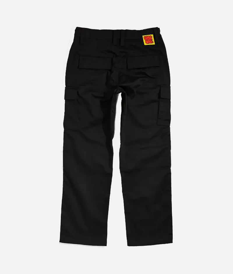 Empyre Loose Fit Black Cargo Skate Pants