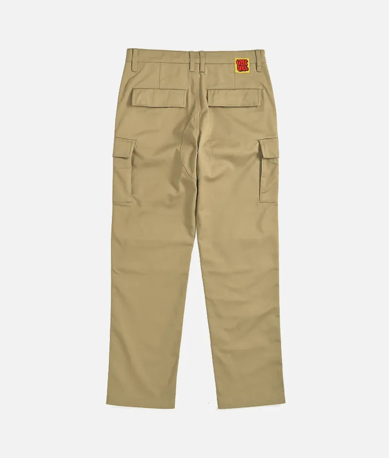 Empyre Loose Fit Khaki Cargo Skate Pants