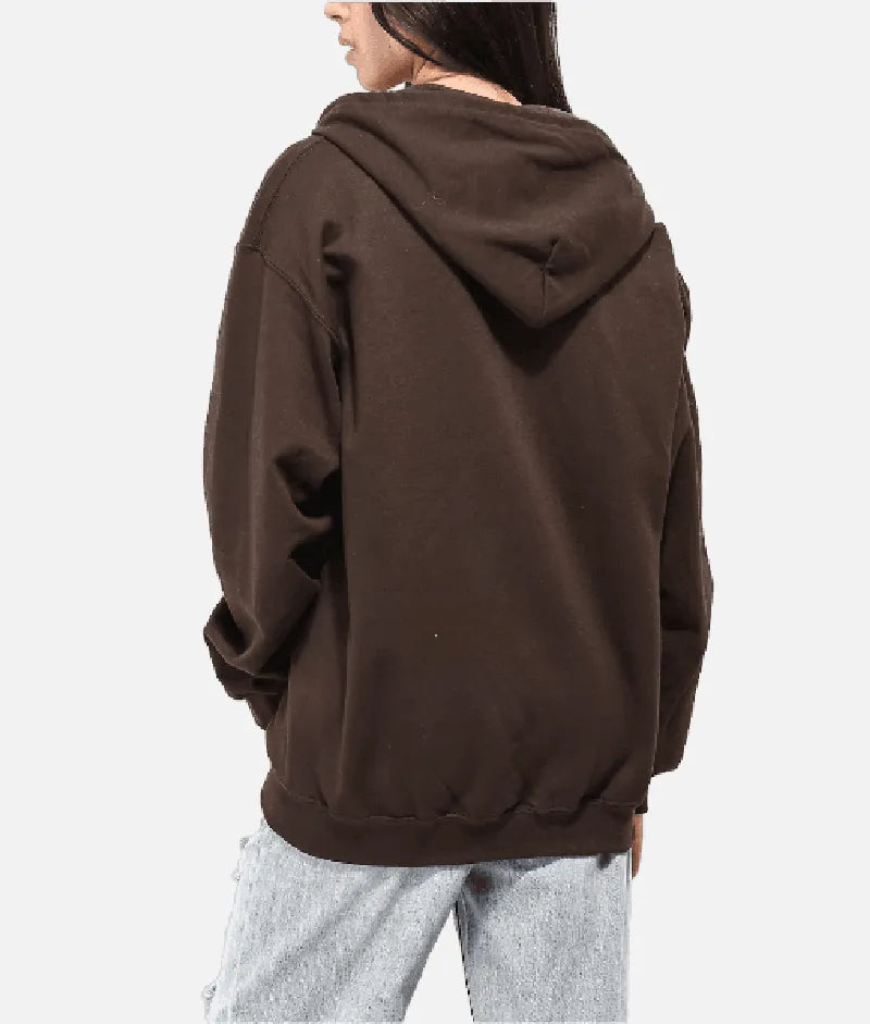 Empyre Love Me Not Brown Zip Hoodie