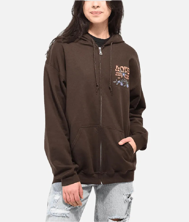 Empyre Love Me Not Brown Zip Hoodie (2)