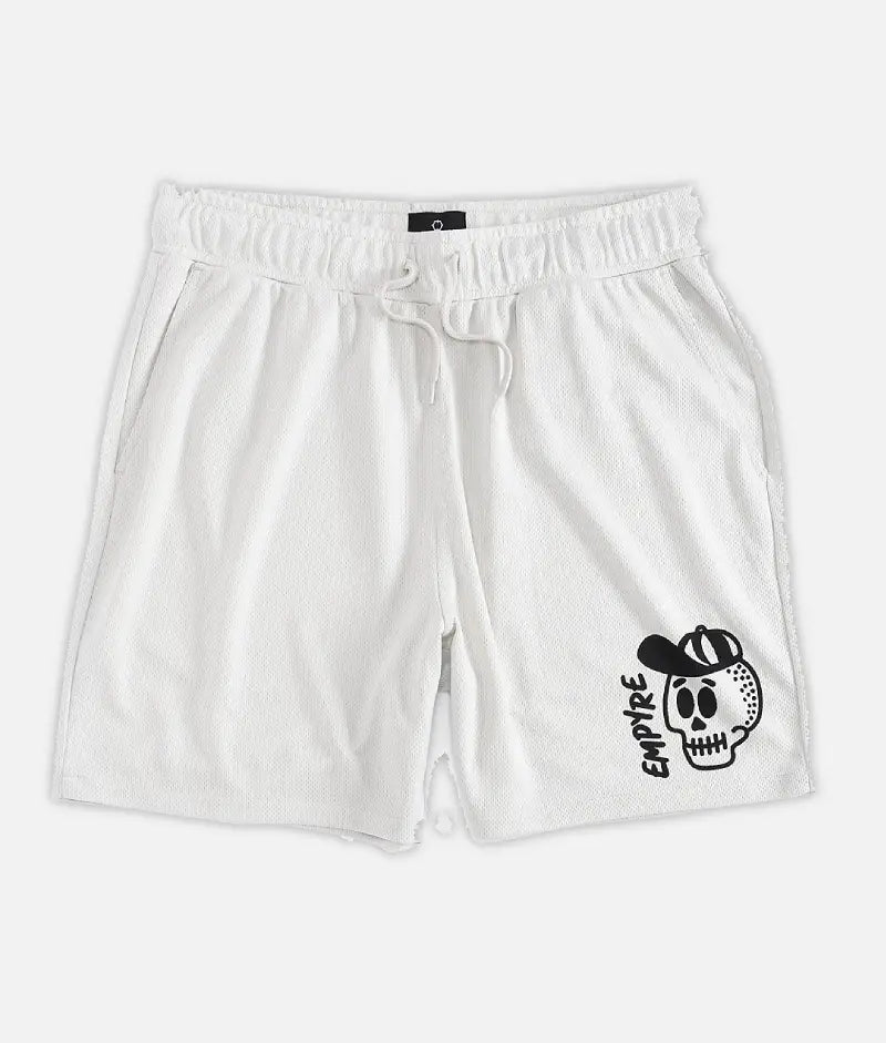 Empyre Ready Off White Mesh Shorts (3)