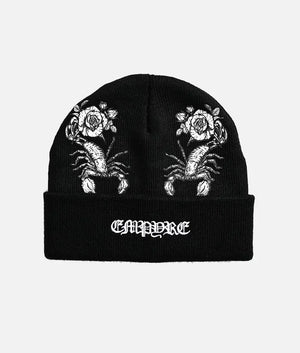 Empyre Scorpion Rose Black Beanie (2)