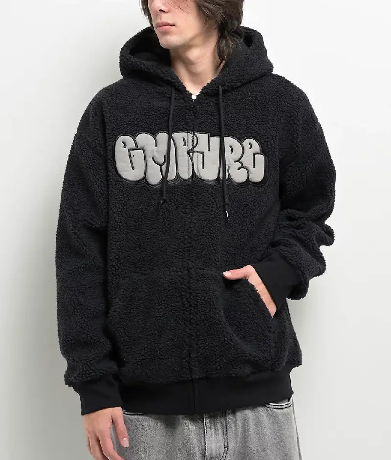 Empyre Sherpa Black Hoodie (3)