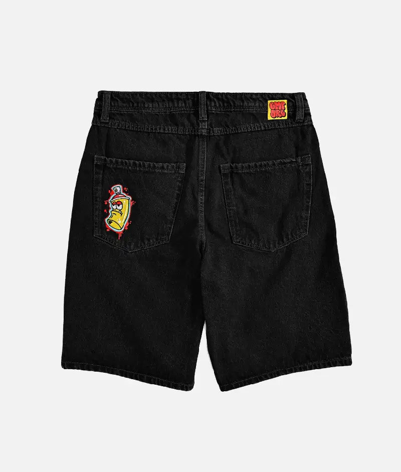 Empyre Shmutz Black Denim Skate Shorts