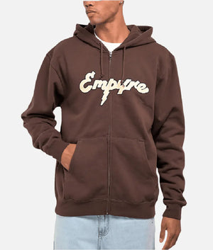 Empyre Sidebar Dark Brown Zip Hoodie (2)