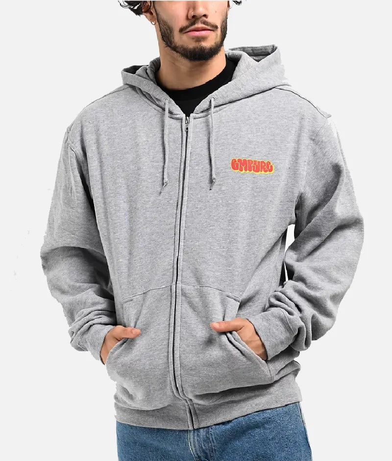 Empyre Skate Graffiti Logo Grey Hoodie (1)