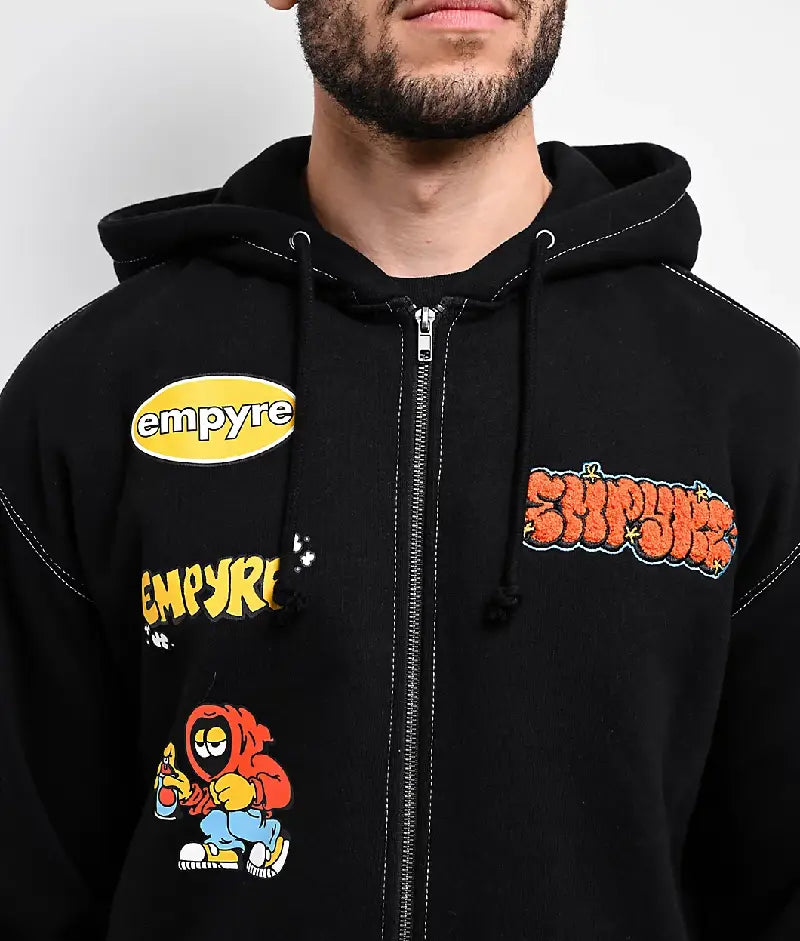 Empyre Tagger Black Zip Hoodie