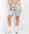 Empyre Tori Blue Acid Wash Denim Cargo Shorts (1)