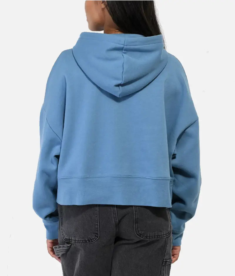 Empyre Zuri Skate Blue Crop Zip Hoodie